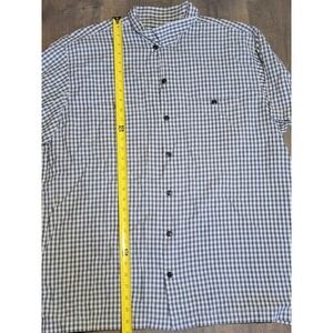 Polo Jeans Co. Ralph Lauren XL Gingham‎ Plaid Short Sleeve Button Up Shirt Y2K